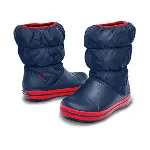 Kinder Schneestiefel Crocs Winter Puff Boot Kids Unisex in Blau