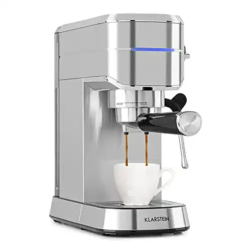 Klarstein Futura Espressomaschine mit 1450 Watt und 20 bar Druck