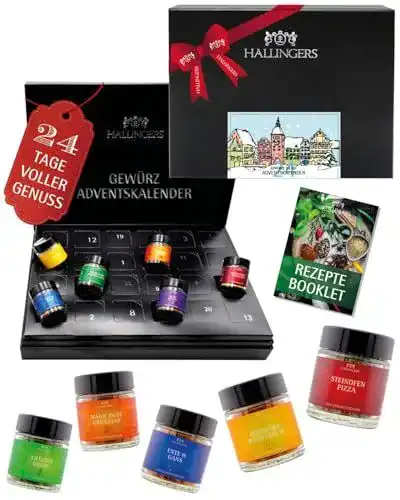 Adventskalender Hallingers Genuss Manufaktur 24 Gewürze aus aller Welt
