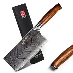 Yarenh Damast-Hackmesser – Chinesisches Küchenmesser 17,6 cm