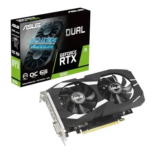 Asus GeForce RTX 3050 Dual OC 6GB GDDR6 Grafikkarte