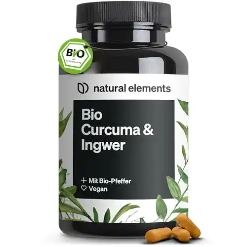 Kurkuma Ingwer Kapseln Bio Curcuma und Ingwer hochdosiert