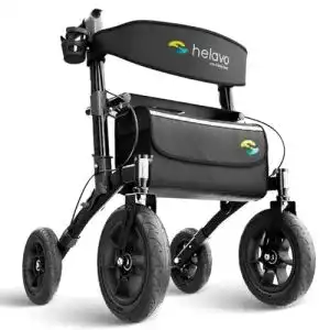 Rollator Helavo mit Luftbereifung, faltbar und aus Aluminium