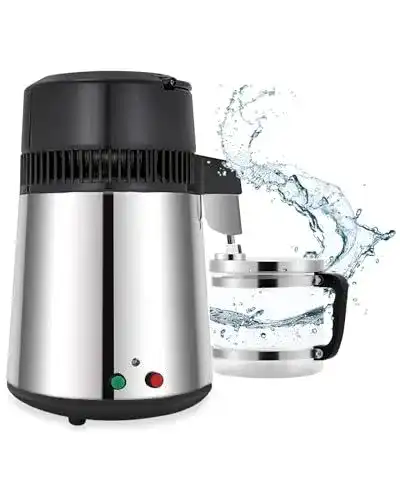 Wasserdestilliergerät Foundgo Edelstahl 750W 1L/H Automatisch