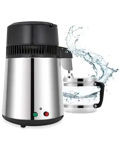 Wasserdestilliergerät Foundgo Edelstahl 750W 1L/H Automatisch