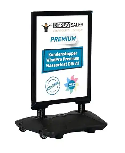 Plakatständer Display Sales Kundenstopper WindPro DIN A1 schwarz