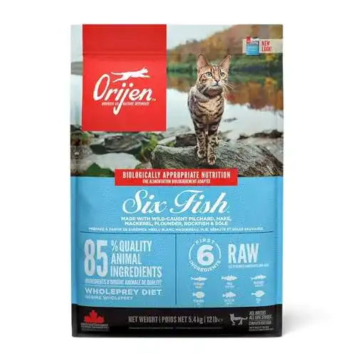 Orijen Katzenfutter Six Fish für Katzen im Vergleich