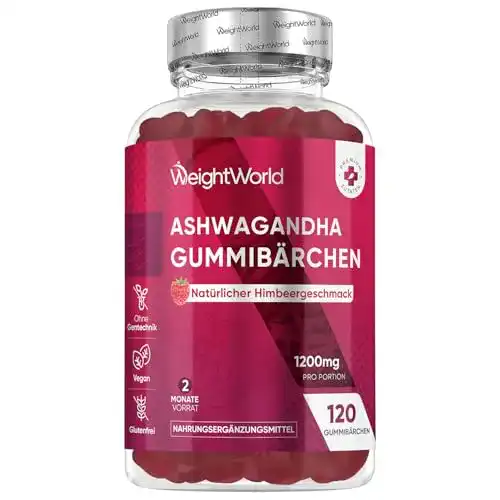 Vitamin Gummibärchen mit Ashwagandha 1200mg von WeightWorld