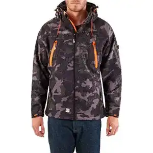 Langlaufjacke für Herren von Geographical Norway in Schwarz/Orange