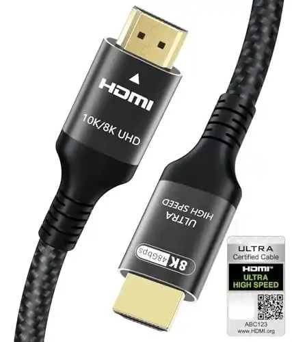 HDMI 2.1 Kabel Adauxter 8K zertifiziert 2 Meter