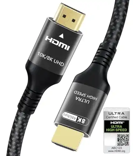 HDMI 2.1 Kabel Adauxter 8K zertifiziert 2 Meter