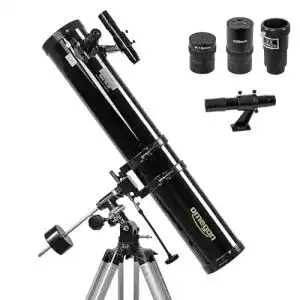 Teleskop Omegon N 114/900 EQ-1 mit 114mm Öffnung für Hobbyastronomie