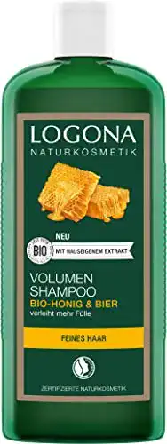 Logona Volumen Shampoo für feines Haar mit Bier und Bio Honig