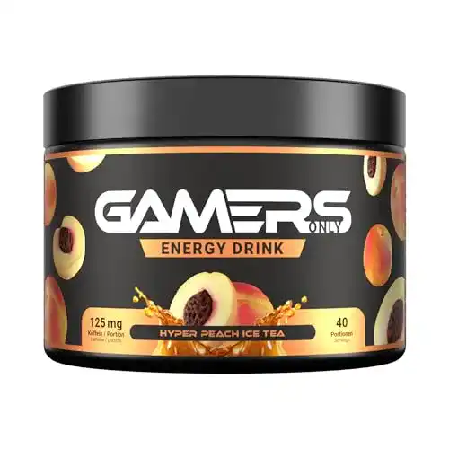 Gamers Only Energy Pulver Hyper Peach Ice Tea 40 Portionen ohne Zucker
