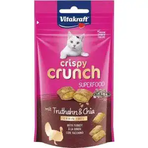 Vitakraft Katzenfutter Crispy Crunch mit Truthahn und Chia