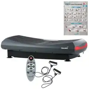 Skandika V2000 4D Vibrationsplatte in Grau mit Bluetooth und Fernbedienung