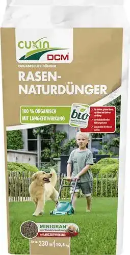 Cuxin DCM Rasen-Naturdünger Langzeitdünger für Rasenflächen