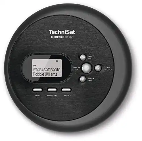 TechniSat Digitradio CD 2GO Tragbarer CD-Player mit DAB+ und UKW