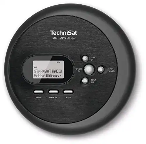 TechniSat Digitradio CD 2GO Tragbarer CD-Player mit DAB+ und UKW