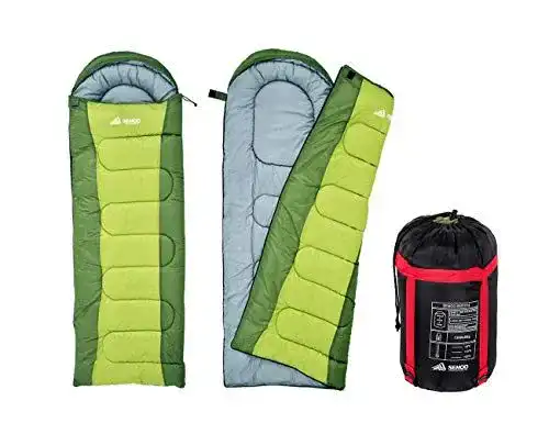 Schlafsack im kleinen Packmaß von Semoo – Deckenschlafsack für 3 Jahreszeiten