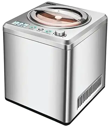 Eismaschine Unold 48872 2 Liter Edelstahl mit Kompressor