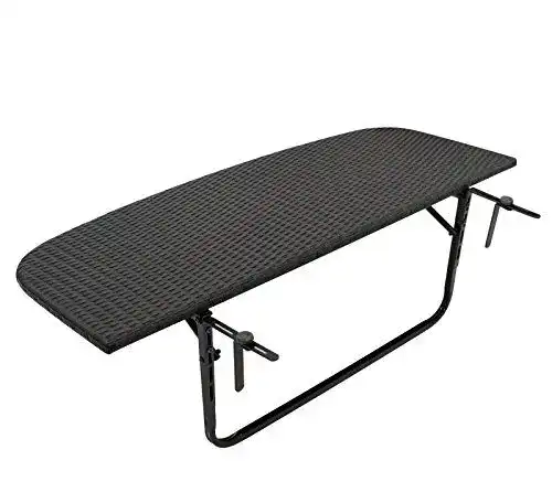 Balkonhängetisch Degamo 120×40 cm mit Metallgestell