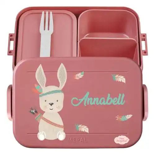 Bento-Box Mein Zwergenland Brotdose Take A Break midi in Mauve Pink