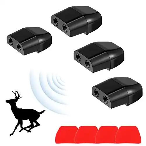 Wildwarner Exbrith 4 Stück Auto Hirsch Warnung und Hirschpfeife