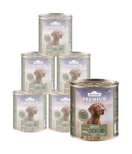 Dehner Premium Hundefutter Adult Nassfutter für Hunde