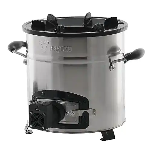 Raketenofen BBQ-Toro RAKETE #3 aus Edelstahl für Outdoor-Kochen
