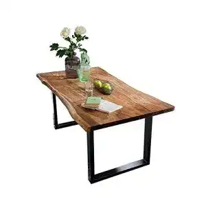 Esstisch mit Baumkante SAM Quarto 200×100 cm aus Akazienholz