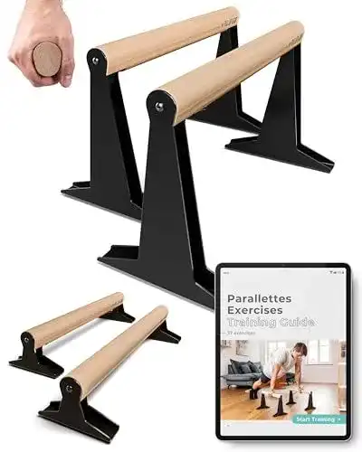 Parallettes aus Holz für Pull-Ups und Dips in Low und Medium