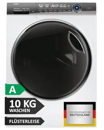 Waschmaschine mit Waschmitteldosierung von Haier Frontlader 10 kg