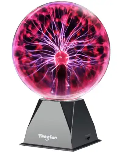 Plasmakugel Theefun 8 Zoll – Interaktive Plasma Lampe für Dekoration