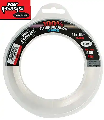 Vorfachschnur Fox Rage Fluorocarbon Leaders 0,60mm 18,89kg Tragkraft