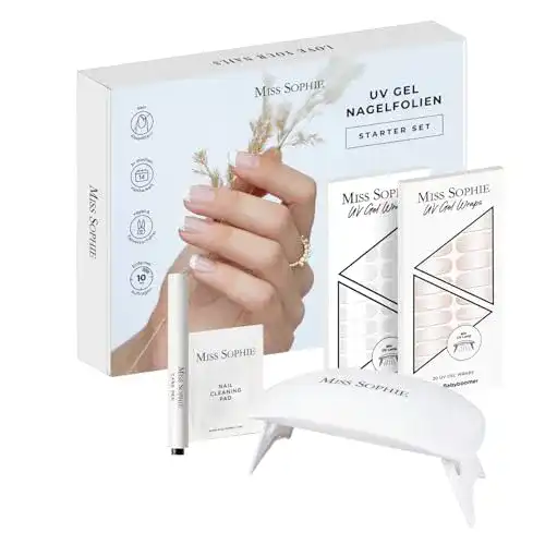 Nagelfolie Miss Sophie Original UV Starterset – Selbstklebende UV Nagelaufkleber