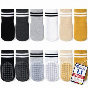Babysocken Kleinbär Stoppersocken Kinder 6er Set Antirutsch