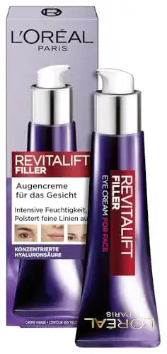 Antifaltencreme L’Oréal Paris Hyaluron Augenpflege für die Gesichtshaut