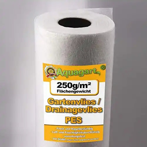 Drainagevlies Aquagart 40m² Unkrautvlies aus Polyester, 250g/m²