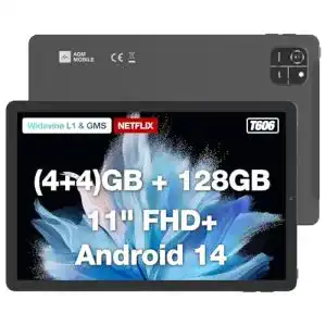 AGM PAD T1 Tablet mit 128 GB Speicher und Android 14