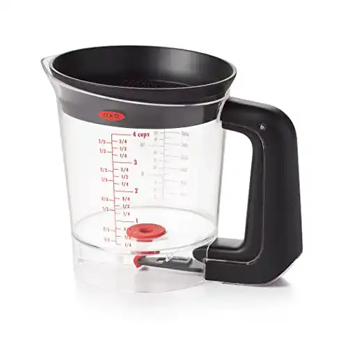 Fetttrennkanne OXO Good Grips für Bratensaft 1 L aus Kunststoff