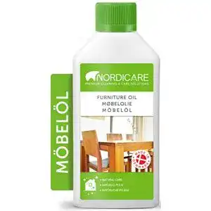 Leinölfirnis Nordicare Möbelöl 500ml farbloses Holzöl zur Möbelpflege
