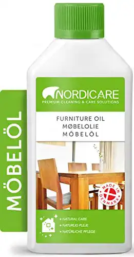 Leinölfirnis Nordicare Möbelöl 500ml farbloses Holzöl zur Möbelpflege