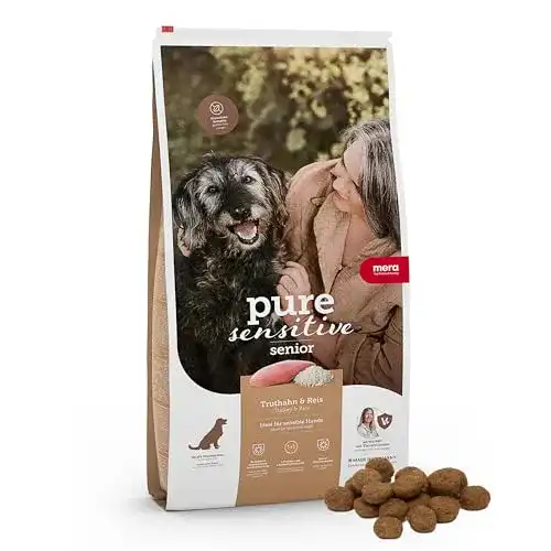 Hundefutter für Senioren mit Truthahn und Reis von MERA Pure Sensitive