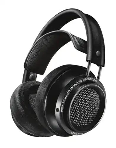 Philips Fidelio X2 Over Ear Kopfhörer mit offenem Design und 50mm Treiber