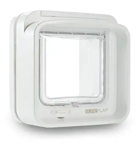 SureFlap DualScan Katzenklappe mit Chip-Technologie in Weiß