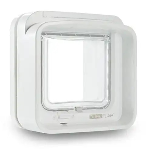SureFlap DualScan Katzenklappe mit Chip-Technologie in Weiß