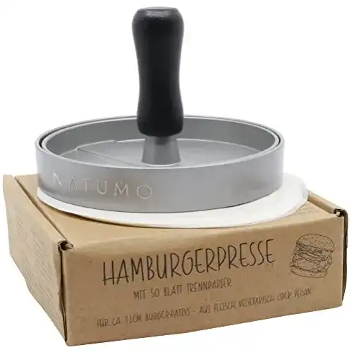 NATUMO Burgerpresse Set für gleichmäßige Burgerformen
