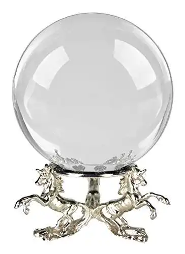 Amlong Crystal Kristallkugel 150 mm mit Einhorn-Ständer