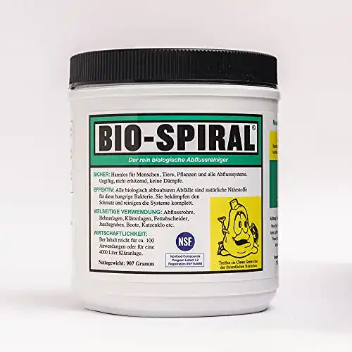 Bio-Abflussreiniger Bio-Spiral – biologischer Rohrreiniger für Abflüsse